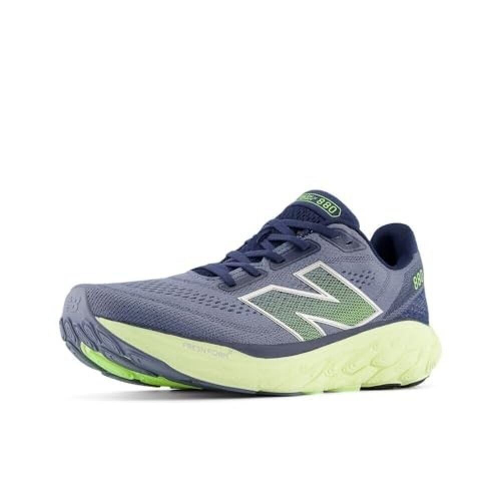 New Balance Men's Fresh Foam X 880v14 Running Shoes - Grey/Yellow/Blue